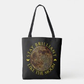 Tote Bag Restez brillant comme la lune - Céleste (Dos)