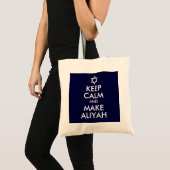 Tote Bag Restez Calme Et Faites De L'Aliyah (Devant (produit))