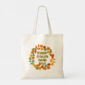 Tote Bag Restez calme et mangez (Dos)