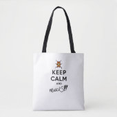 Tote Bag Restez calme et mouS ! ! ! (Devant)