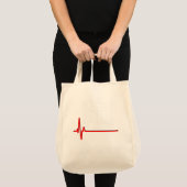Tote Bag Restez Calme Et Ok Pas Si Calme Drôle Médicale Ecg (Devant (produit))