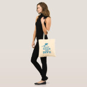 Tote Bag Restez calme et plongez (Devant (modèle))