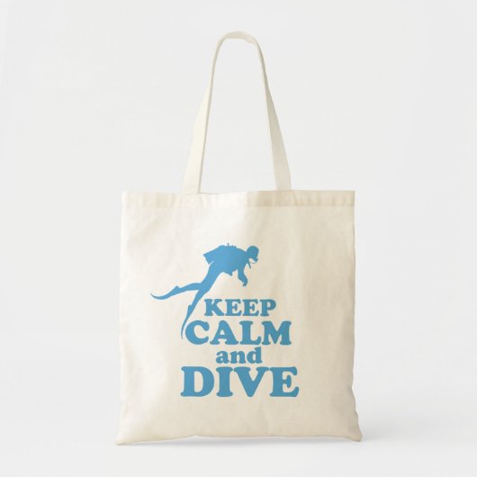 Tote Bag Restez calme et plongez (Devant)