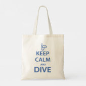 Tote Bag Restez calme et plongez (Dos)