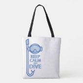 Tote Bag Restez calme et plongez (Dos)