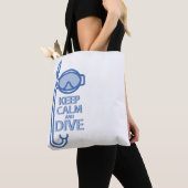 Tote Bag Restez calme et plongez (De près)