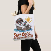 Tote Bag Restez Cool… Ça Va Devenir Otter (De près)