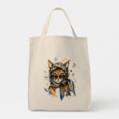Tote Bag Restez Cool Chat avec des Lunettes de Soleil & Éch (Dos)