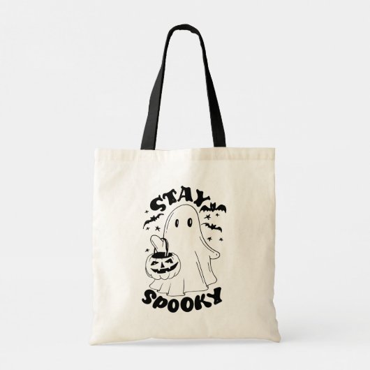 Tote Bag Restez Éffrayant (Dos)