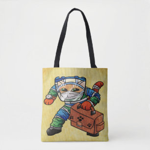 Tote Bag Restez en alerte Sécurité Cat