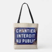 Tote Bag Restez en dehors ! (Dos)
