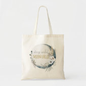 Tote Bag Restez enfant de lune sauvage, lune fleurie (Devant)