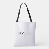 Tote Bag Restez inspiré Message positif inspirant (Dos)