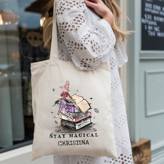 Tote Bag Restez Magique Esthétique Sorcière Fantaisiste Ama