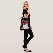 Tote Bag Restez Pawsitif – Conception de citation motivatio (Sur le modèle)