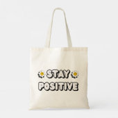 Tote Bag Restez Positif (Dos)
