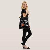 Tote Bag Restons à la maison (Sur le modèle)