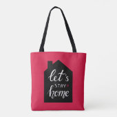 Tote Bag Restons à la maison 2 (Dos)