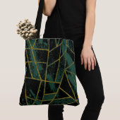 Tote Bag Résumé #941 Vert (De près)