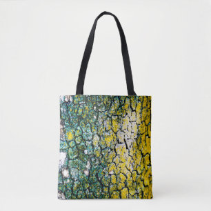 Tote Bag Résumé abstrait jaune et vert