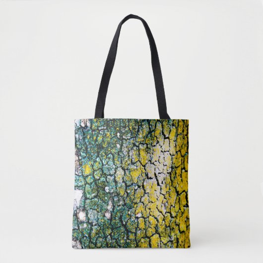 Tote Bag Résumé abstrait jaune et vert (Devant)