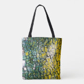 Tote Bag Résumé abstrait jaune et vert (Dos)
