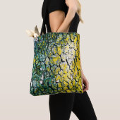Tote Bag Résumé abstrait jaune et vert (De près)