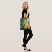 Tote Bag Résumé abstrait jaune et vert (Sur le modèle)