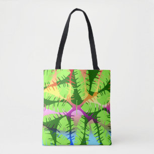 TOTE BAG RÉSUMÉ BOTANIQUE FEUILLES DE BANANIER