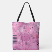 Tote Bag Résumé d'art de sundae à la fraise (Dos)