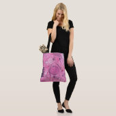 Tote Bag Résumé d'art de sundae à la fraise (Sur le modèle)