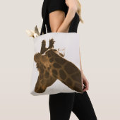Tote Bag Reticuler profil Giraffe (De près)