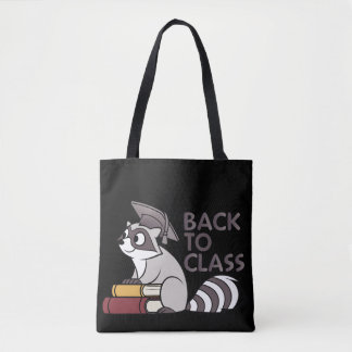 Tote Bag Retour à la classe 2025 Raccoon Design