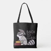 Tote Bag Retour à la classe 2025 Raccoon Design (Dos)