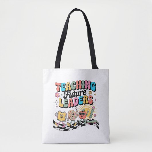 Tote Bag Retour à l'école Enseignant Premier jour Enseignem (Devant)