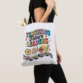 Tote Bag Retour à l'école Enseignant Premier jour Enseignem (De près)