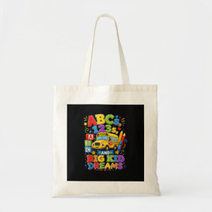 Tote Bag Retour à l'école Premier Jour Grands Rêves d'enfan