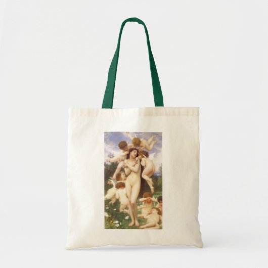 Tote Bag Retour du printemps (Le Printemps) par Bouguereau (Devant)