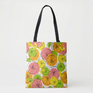 Tote Bag Retour vert agrumes partout sur fourre-tout
