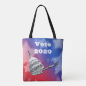 Tote Bag Retourner Le Vote De La Chambre Bleu 2024 (Dos)