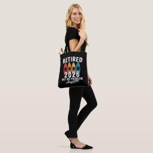 Tote Bag Retraité 2026 Plus Mon Problème Hawaï Palmier