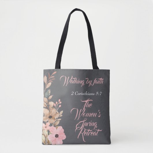 Tote Bag Retraite de printemps des femmes Fleur sauvage ros (Devant)