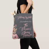 Tote Bag Retraite de printemps des femmes Fleur sauvage ros (De près)