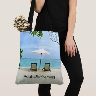 Tote Bag Retraite, détente à la plage