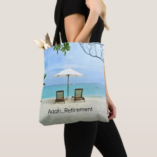 Tote Bag Retraite, détente à la plage