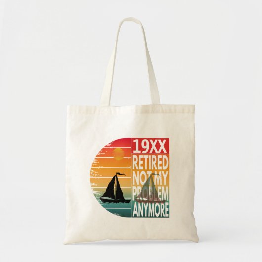 Tote Bag Retraité Plus Mon Problème (Devant)