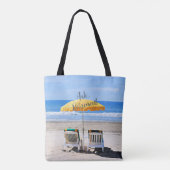 Tote Bag Retraite, une journée à la plage (Dos)