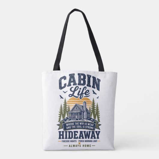 Tote Bag Retraite Vie de Cabane (Dos)