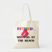 Tote Bag Retraité - Voir à la plage (Devant)