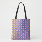 Tote Bag Retriever doré Fantaisiste Céleste Violet Clair (Devant)